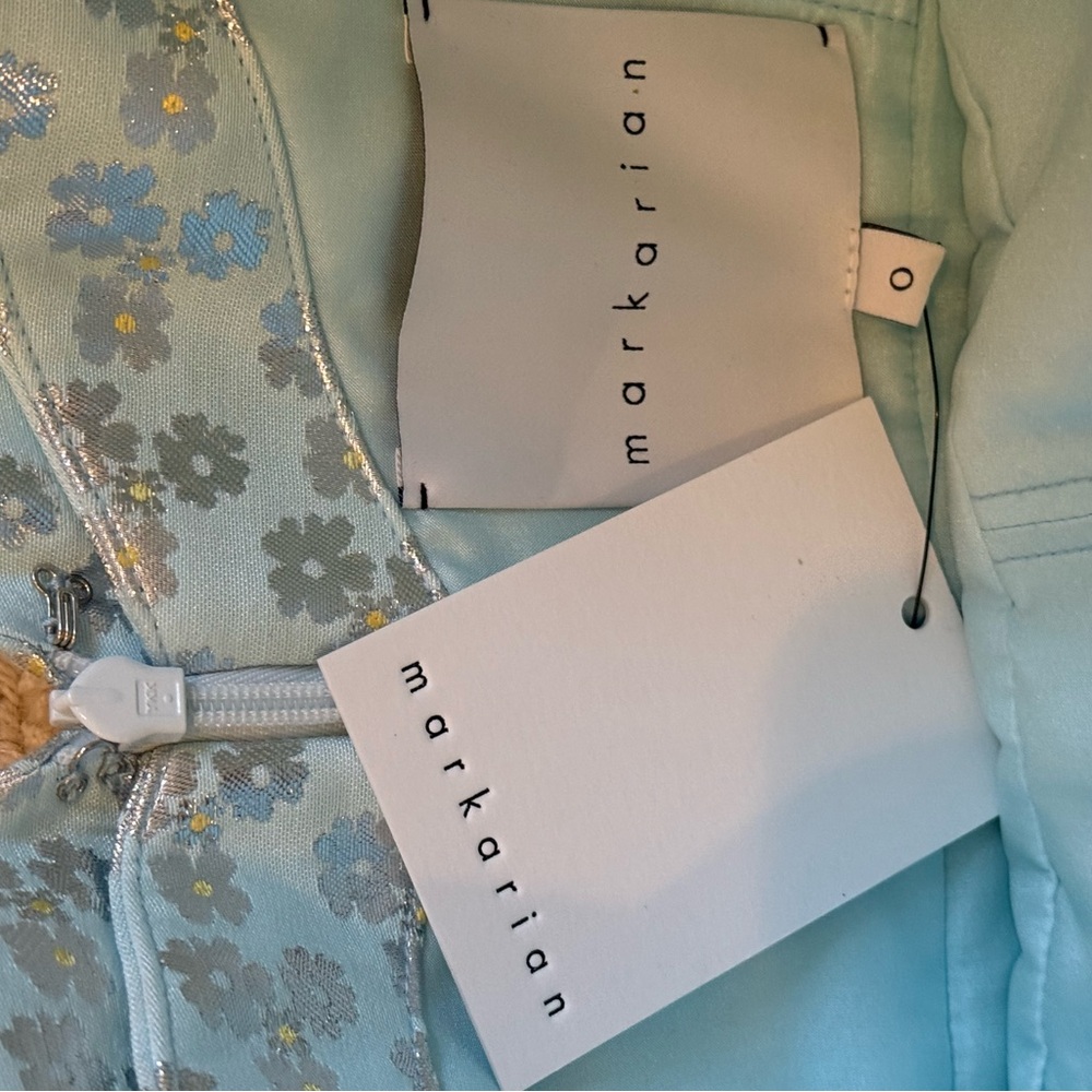 Markarian Strapless Ice Blue Marcella dress NWT - Picture 8 of 13